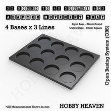 Load image into Gallery viewer, Round to Square Movement Trays Adapters for Tabletop Games - ModelBricks