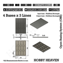 Load image into Gallery viewer, Square and Rectangle Movement Trays Adapters for Tabletop Games - ModelBricks