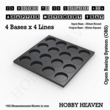 Load image into Gallery viewer, Round to Square Movement Trays Adapters for Tabletop Games - ModelBricks