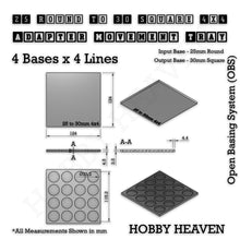 Load image into Gallery viewer, Round to Square Movement Trays Adapters for Tabletop Games - ModelBricks