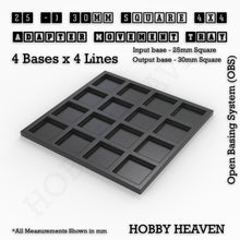 Load image into Gallery viewer, Square and Rectangle Movement Trays Adapters for Tabletop Games - ModelBricks
