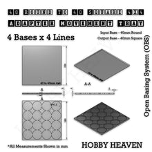 Load image into Gallery viewer, Round to Square Movement Trays Adapters for Tabletop Games - ModelBricks
