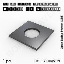 Load image into Gallery viewer, Round to Square Bases Shape and Size Converters 3d Print Full Range - ModelBricks