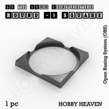 Load image into Gallery viewer, Round to Square Bases Shape and Size Converters 3d Print Full Range - ModelBricks