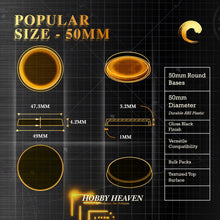 Load image into Gallery viewer, 50mm Round Plain Plastic Base - ModelBricks