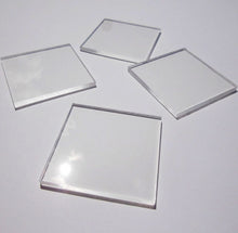 Load image into Gallery viewer, 50mm x 50mm Square Lightweight Acrylic Stamping Blocks x 4 Per Pack - ModelBricks