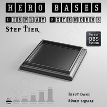 Load image into Gallery viewer, Hero Bases Display Extenders | Squares and Rectangles | Convert Gaming Bases to Display Bases & Plinths - ModelBricks