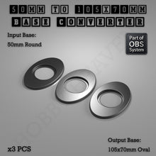 Load image into Gallery viewer, Round To Oval Bases Size Converters 3d Print Full Range - ModelBricks