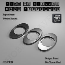 Load image into Gallery viewer, Round To Oval Bases Size Converters 3d Print Full Range - ModelBricks