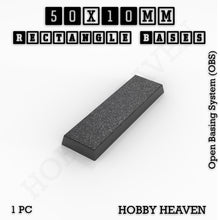 Load image into Gallery viewer, Rectangle Bases Range Sizes - 75x30mm to 125x40mm Medium Sizes 3d Print Full Range Tabletop Games - ModelBricks