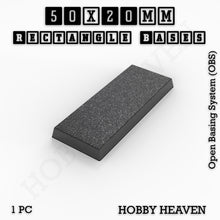Load image into Gallery viewer, Rectangle Bases Range Sizes - 75x30mm to 125x40mm Medium Sizes 3d Print Full Range Tabletop Games - ModelBricks