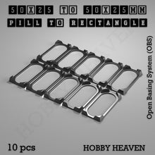 Load image into Gallery viewer, Wargaming Oval to Rectangle Base Converters โ Tabletop Games | 3D Printed Tabletop Accessories - ModelBricks