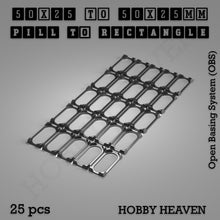 Load image into Gallery viewer, Wargaming Oval to Rectangle Base Converters โ Tabletop Games | 3D Printed Tabletop Accessories - ModelBricks