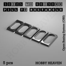 Load image into Gallery viewer, Wargaming Oval to Rectangle Base Converters โ Tabletop Games | 3D Printed Tabletop Accessories - ModelBricks