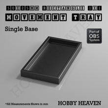 Load image into Gallery viewer, Rectangle Movement Trays | Cavalry & Monsters | 50×25-100×60mm | OBS System - ModelBricks