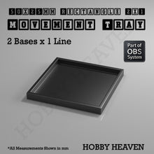 Load image into Gallery viewer, Rectangle Movement Trays | Cavalry & Monsters | 50×25-100×60mm | OBS System - ModelBricks