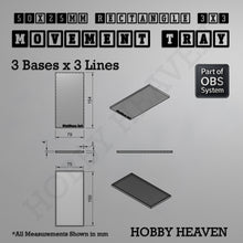 Load image into Gallery viewer, Rectangle Movement Trays | Cavalry & Monsters | 50×25-100×60mm | OBS System - ModelBricks