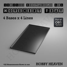 Load image into Gallery viewer, Rectangle Movement Trays | Cavalry & Monsters | 50×25-100×60mm | OBS System - ModelBricks