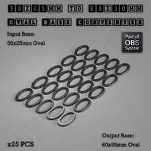 Load image into Gallery viewer, Oval To Oval Bases Size Converters 3d Print Full Range - ModelBricks