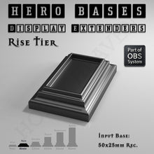 Load image into Gallery viewer, Hero Bases Display Extenders | Squares and Rectangles | Convert Gaming Bases to Display Bases & Plinths - ModelBricks