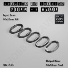 Load image into Gallery viewer, Oval To Oval Bases Size Converters 3d Print Full Range - ModelBricks