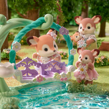 Load image into Gallery viewer, Sylvanian Families Deer Babies Floral Swing Set Toy for Ages 3 and Up