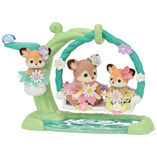Load image into Gallery viewer, Sylvanian Families Deer Babies Floral Swing Set Toy for Ages 3 and Up