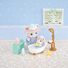 Load image into Gallery viewer, Sylvanian Families Bath Time Bubble Siblings Playset for Ages 3 and Up