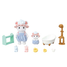Load image into Gallery viewer, Sylvanian Families Bath Time Bubble Siblings Playset for Ages 3 and Up