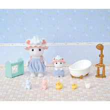 Load image into Gallery viewer, Sylvanian Families Bath Time Bubble Siblings Playset for Ages 3 and Up