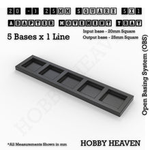 Load image into Gallery viewer, Square and Rectangle Movement Trays Adapters for Tabletop Games - ModelBricks