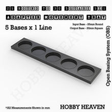 Load image into Gallery viewer, Round to Square Movement Trays Adapters for Tabletop Games - ModelBricks