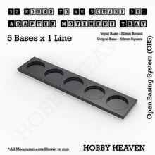 Load image into Gallery viewer, Round to Square Movement Trays Adapters for Tabletop Games - ModelBricks