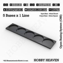 Load image into Gallery viewer, Round to Square Movement Trays Adapters for Tabletop Games - ModelBricks
