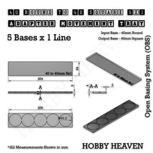 Load image into Gallery viewer, Round to Square Movement Trays Adapters for Tabletop Games - ModelBricks