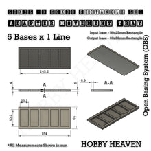 Load image into Gallery viewer, Square and Rectangle Movement Trays Adapters for Tabletop Games - ModelBricks
