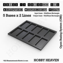Load image into Gallery viewer, Square and Rectangle Movement Trays Adapters for Tabletop Games - ModelBricks