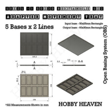 Load image into Gallery viewer, Square and Rectangle Movement Trays Adapters for Tabletop Games - ModelBricks
