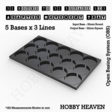 Load image into Gallery viewer, Round to Square Movement Trays Adapters for Tabletop Games - ModelBricks