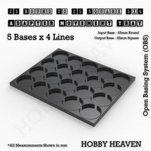 Load image into Gallery viewer, Round to Square Movement Trays Adapters for Tabletop Games - ModelBricks