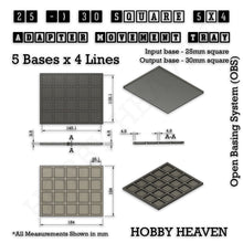 Load image into Gallery viewer, Square and Rectangle Movement Trays Adapters for Tabletop Games - ModelBricks
