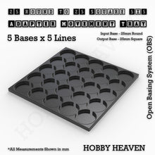 Load image into Gallery viewer, Round to Square Movement Trays Adapters for Tabletop Games - ModelBricks