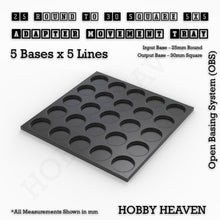 Load image into Gallery viewer, Round to Square Movement Trays Adapters for Tabletop Games - ModelBricks