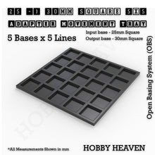 Load image into Gallery viewer, Square and Rectangle Movement Trays Adapters for Tabletop Games - ModelBricks
