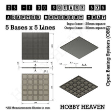 Load image into Gallery viewer, Square and Rectangle Movement Trays Adapters for Tabletop Games - ModelBricks