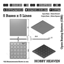 Load image into Gallery viewer, Round to Square Movement Trays Adapters for Tabletop Games - ModelBricks
