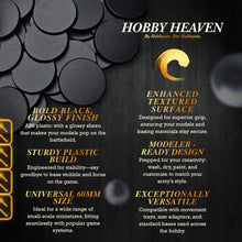 Load image into Gallery viewer, 60mm Round Plain Plastic Bases - ModelBricks