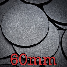 Load image into Gallery viewer, 60mm Round Plain Plastic Bases - ModelBricks