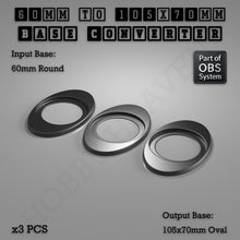 Load image into Gallery viewer, Round To Oval Bases Size Converters 3d Print Full Range - ModelBricks