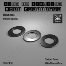 Load image into Gallery viewer, Round To Oval Bases Size Converters 3d Print Full Range - ModelBricks